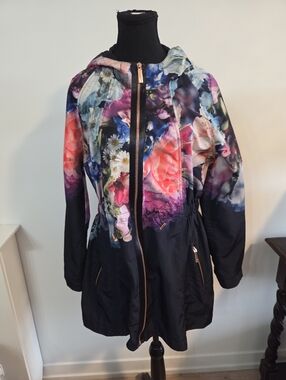 Ted Baker hooded Spring coat Sz 3/L